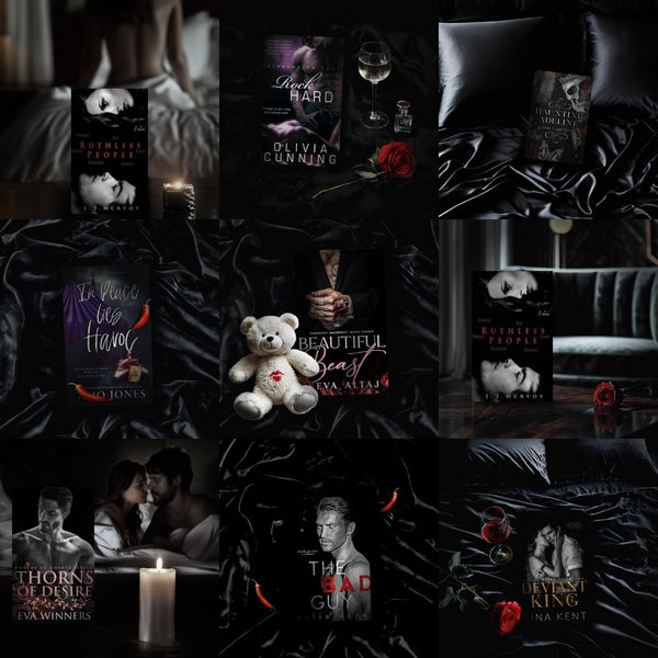 15 Dark Romance Book Cover Mockups Romance Book Mockup Templates, Dark Romance KDP Book Covers for Canva, Author Templates additional image
